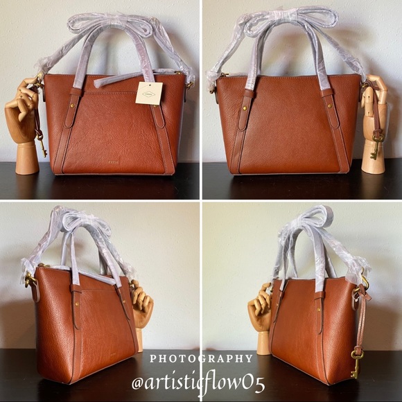 NEW! Fossil Avondale Leather Satchel - Picture 9 of 9